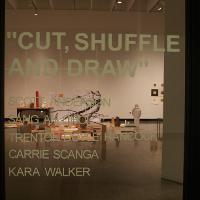Entrance to the "Cut, Shuffle, and Draw" exhibit 