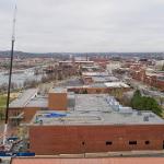 Aerial view of the Bartlett Center building