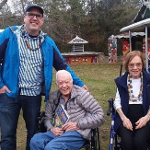 President Jimmy Carter and Rosalynn Carter with Director Michael McFalls at Pasaquan