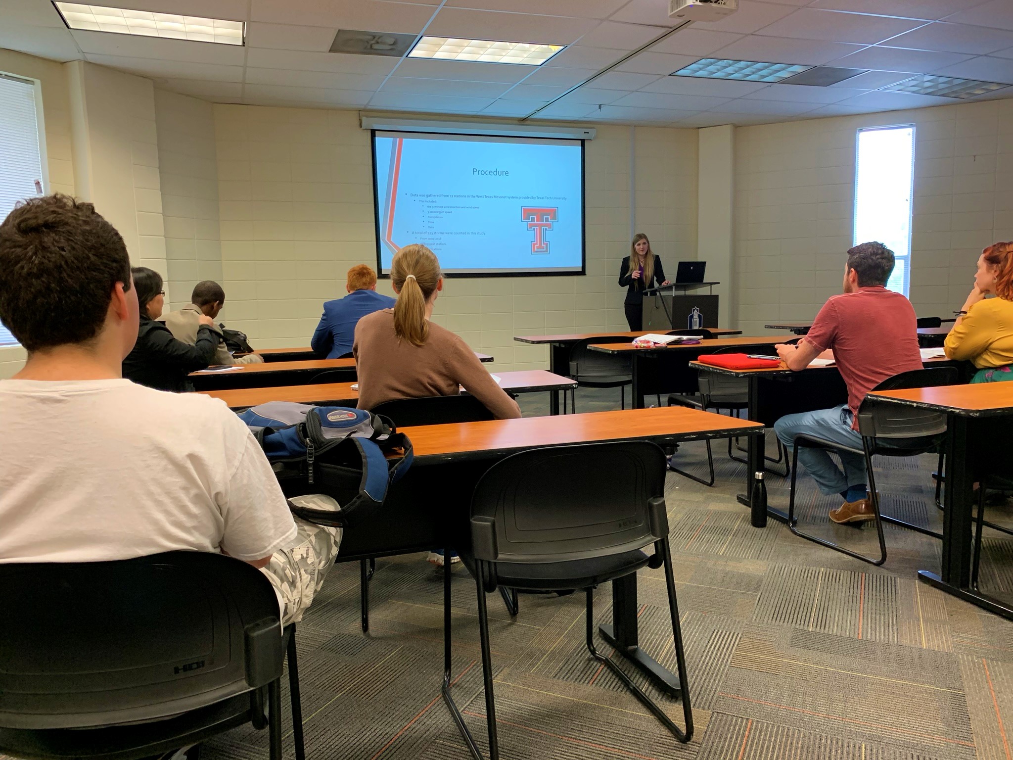 several people watching a presentation