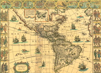 Map of the Americas
