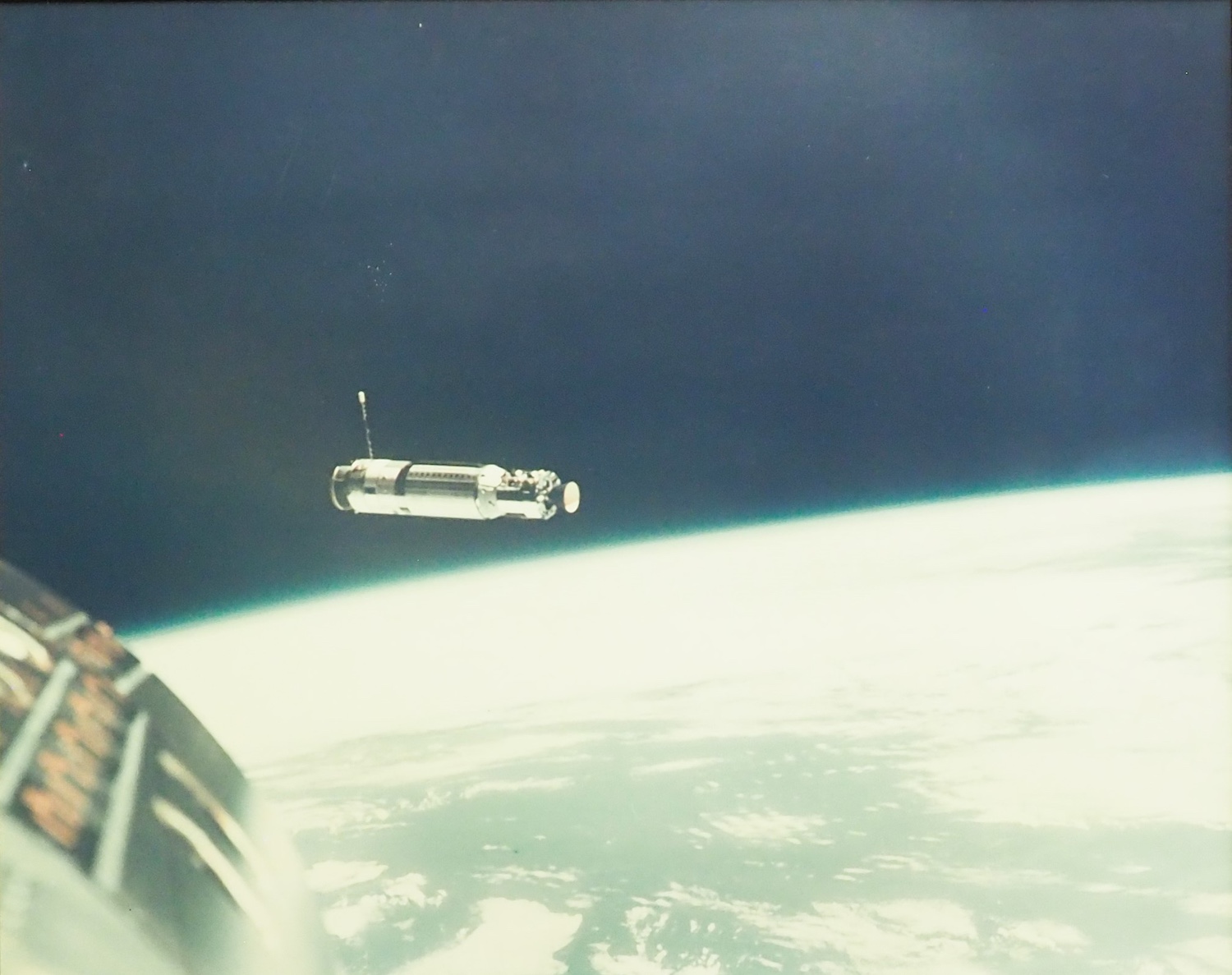 Photograph of a spacecraft in space