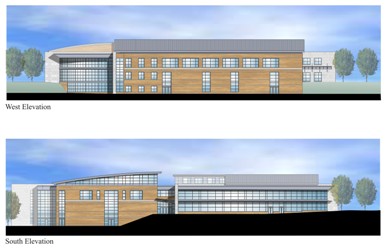 South and West Elevations