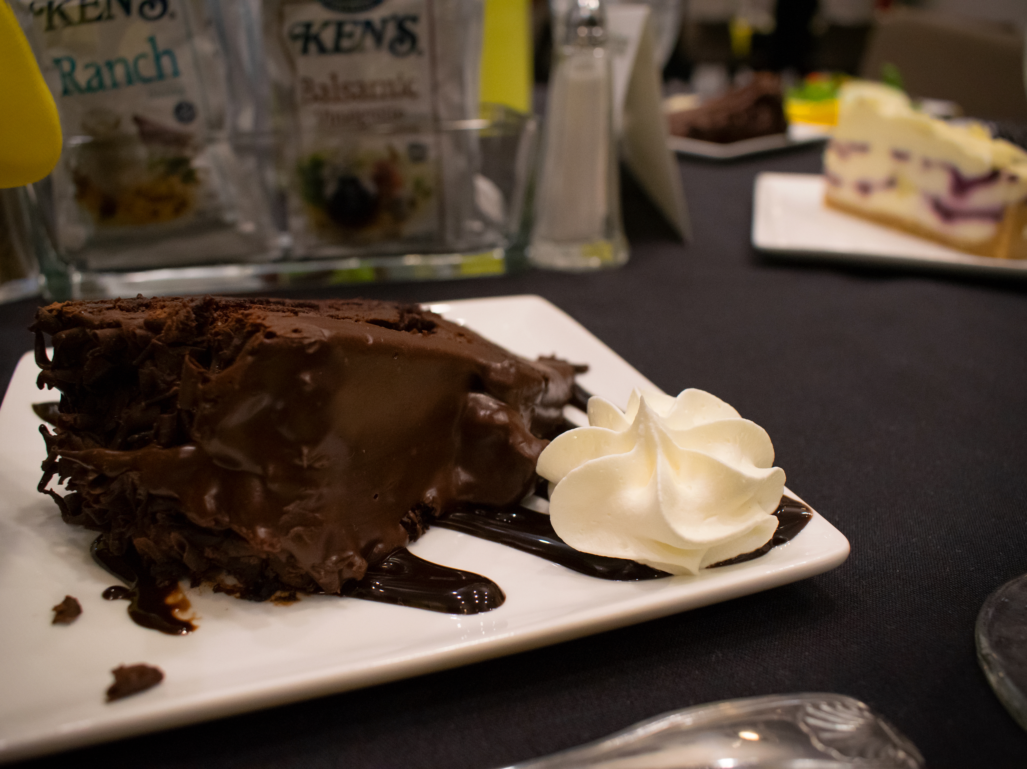 Piece of chocolate cake