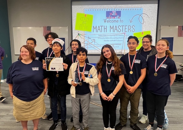 Veterans Memorial Middle School Math Students