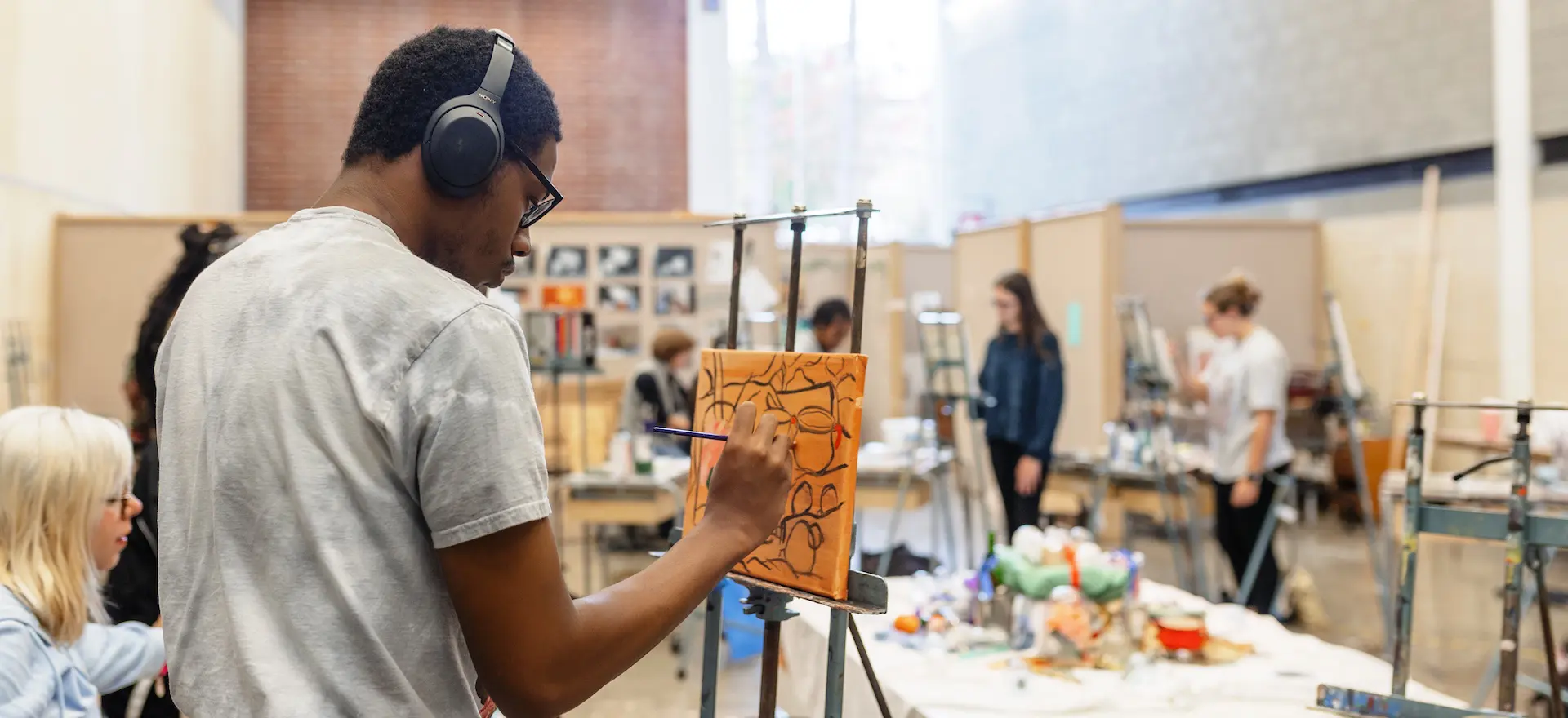 campus view of trees