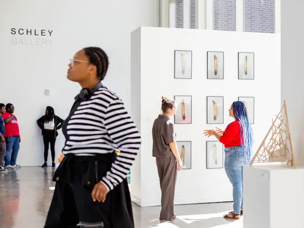 students at the schley art gallery