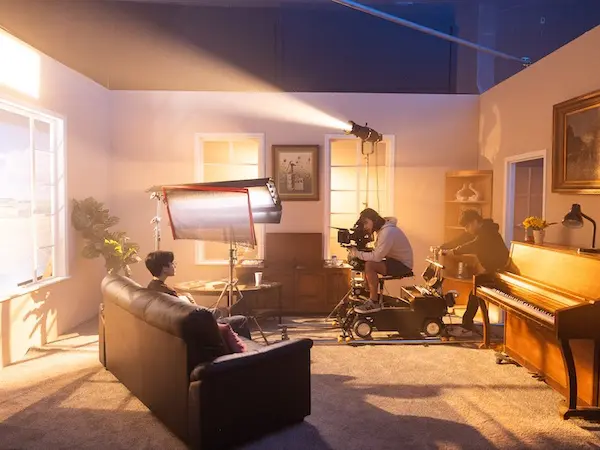 Film set in production