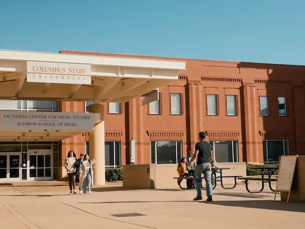Schwob School of Music building front entrance