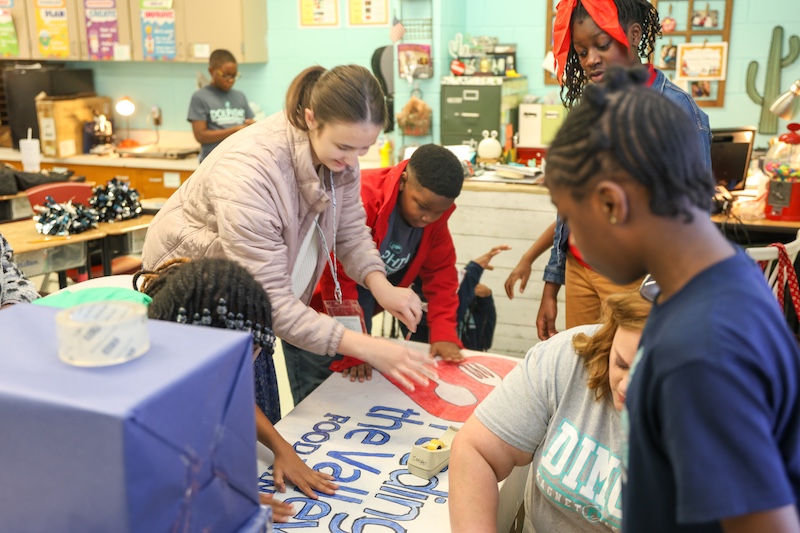 Classroom with student at Dimon Magnet Academy