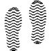 two footprints