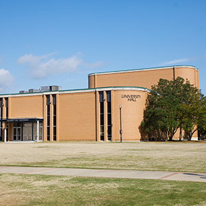the exterior of University Hall