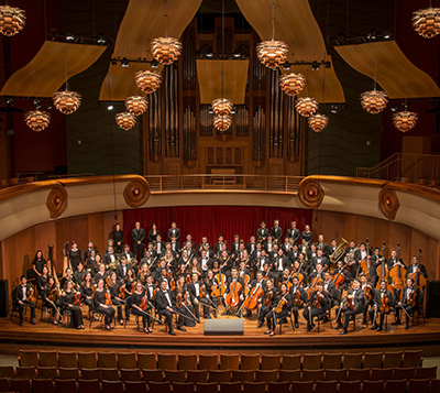 Schwob Orchestra on the Legacy Hall Stage