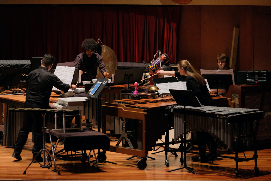 People playing Percussion Instruments