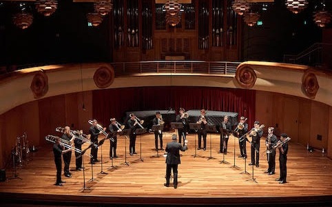 Schwob Trombone on stage