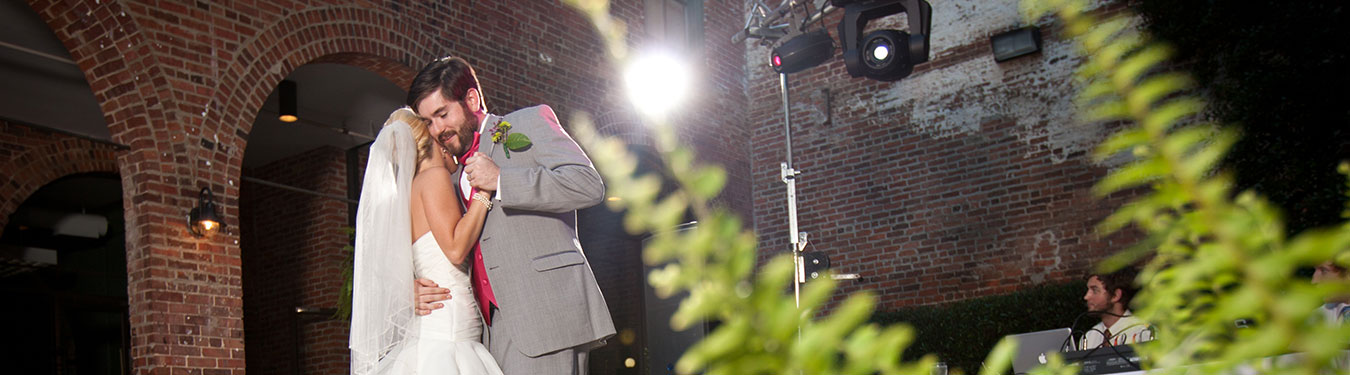 A man and a woman dancing together