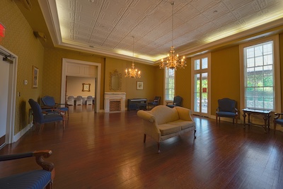 chandeliers, hardwood floors, high ceiling